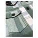 Zelená dámská károvaná košilová bunda (AG3-1813)