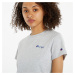 Champion Reverse Weave Small Script Logo Tee Melange Grey