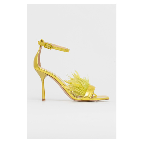 Kožené sandály Liu Jo Camelia Leonie Hanne zlatá barva