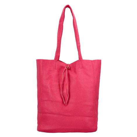 Velká prostorná shopper taška Santee, tmavě růžová Paolo Bags