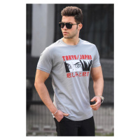 Madmext Men's Gray T-Shirt 5224