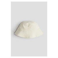 H & M - Bavlněný klobouček bucket - béžová