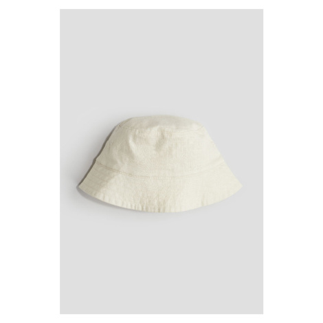 H & M - Bavlněný klobouček bucket - béžová H&M
