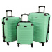 Rogal Zelená sada 3 plastových kufrů "Premium" - M (35l), L (65l), XL (100l)