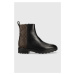 Nízké kozačky Calvin Klein Cleat Ankle Boot dámské, černá barva, na plochém podpatku