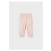 Kalhoty s vyšším pasem LISTY světle růžové BABY Mayoral