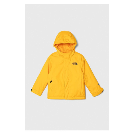 Dětská bunda The North Face SNOWQUEST JACKET žlutá barva