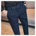 Kvalitní pánské kalhoty slim s opaskem formal wear
