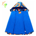 Chlapecká podzimní bunda, zateplená KUGO B2859, modrá / oranžová Barva: Modrá