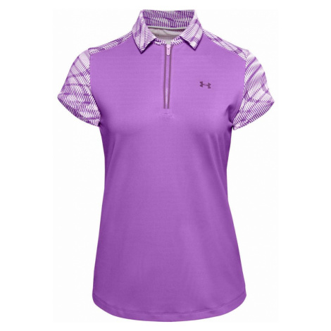 Under Armour Zinger Zip SS Polo Fialová