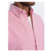 Ombre Pánská košile s dlouhým rukávem Copperfog růžová Růžová