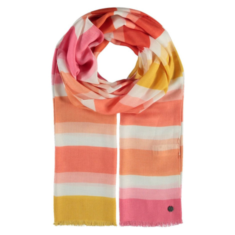 Fraas Dámský obdélníkový šátek Terra Block-stripes 645006 - růžová