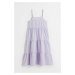 H & M - Šaty ze sešitých volánků - fialová