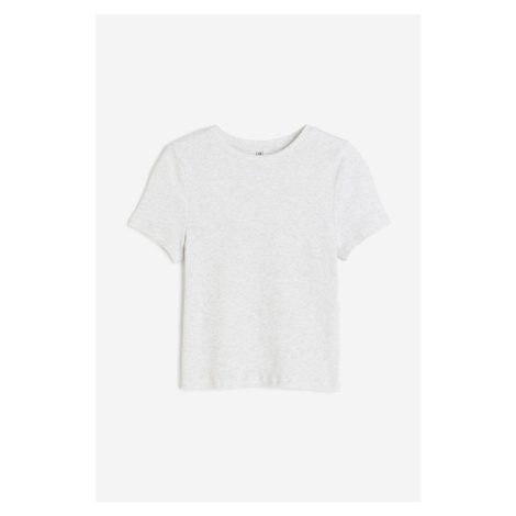 H & M - Přiléhavé tričko - šedá H&M