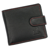 Pánská kožená peněženka Money Kepper CC 5607B černá / červená