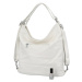 Stylový dámský koženkový kabelko-batoh Stafania, bílý