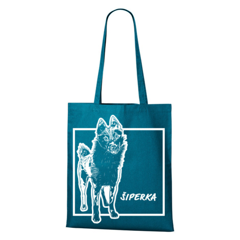 Plátěná nákupní taška s potiskem plemene Šiperka - pro milovníky psů BezvaTriko