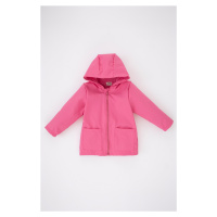 DEFACTO Baby Girl Water Repellent Combed Lined Hooded Coat