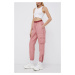 Kalhoty Reebok Classic HD4768 dámské, růžová barva, jogger, medium waist