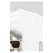Dětské bavlněné tričko s dlouhým rukávem zippy bílá barva, s potiskem