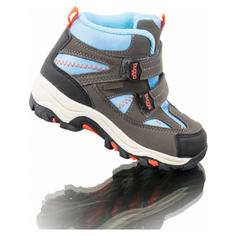 boty zimní 2 pásky, nepromokavá membrána, Bugga, B00126-04, modrá