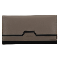 Dámská kožená peněženka Lagen Perry - černo-šedá