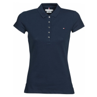 Tommy Hilfiger HERITAGE SS SLIM POLO Modrá