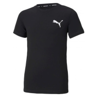 Puma ACTIVE SMALL LOGO TEE Chlapecké sportovní triko, černá, velikost