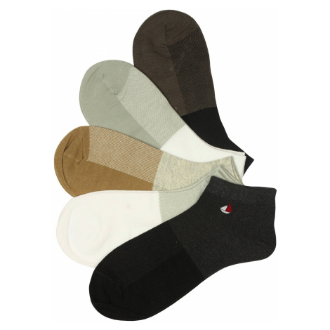 Kvalitní kotníčkové kotníčkové bavlněné ponožky CM150 - 3 páry vícebarevná PESAIL