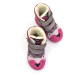 Dětské zimní boty KTR 315 Sova šedá fuxia VLNA