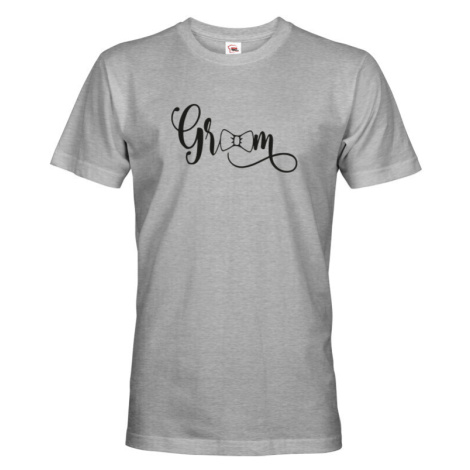 Pánské tričko pro budoucího ženicha s potiskem Groom BezvaTriko