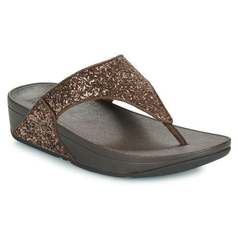 FitFlop Lulu Glitter Toe-Thongs Hnědá