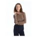 LC Waikiki LCW Vision Women's Half Turtleneck Striped Long Sleeve Knitwear Sweater