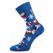 Lonka CHRISTMAS SNOWMAN 2P Ponožky, modrá, velikost