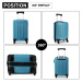 Modrý cestovní kvalitní set kufrů 3v1 Bartie Lulu Bags