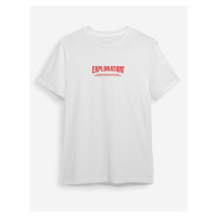 Trendyol White Text Printed Regular Cut T-shirt