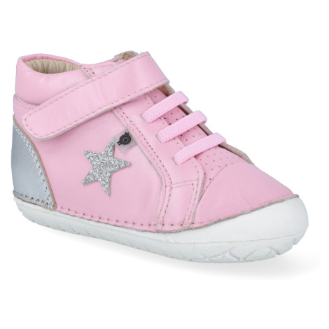 Barefoot kotníková obuv Oldsoles - Champster Pave Pearlised Pink