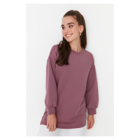 Trendyol Damson Crew Neck Basic Knitted Sweatshirt