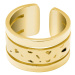 Pierre Lannier Výrazný pozlacený prsten Echo BJ10A720