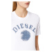 Tričko diesel t-reg-g7 t-shirt bílá