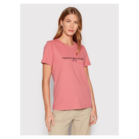 Tommy Hilfiger dámské starorůžové tričko