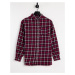 Brave Soul destiny checked shirt in red