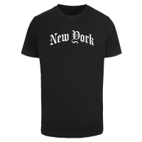 Pánské tričko New York Wording - černé