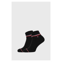 2 PACK černých kotníkových ponožek Iconic 47-49 Tommy Hilfiger