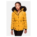 Dámská zimní bunda s kapucí Lotusblute Marikoo - YELLOW