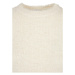 Ladies Cropped Feather Sweater - whitesand