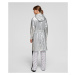 Kabát karl lagerfeld metallic raincoat šedá