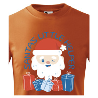 Dětské tričko s potiskem Santu a nápisem Santův pomocník - vánoční dětské tričko