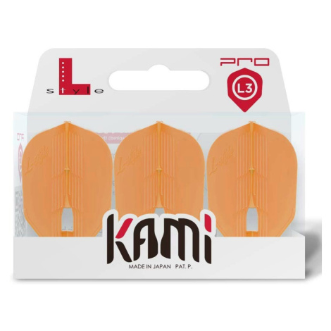 Letky na šipky L-Style Champagne Kami, L3, Shape, oranžové