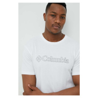 Sportovní tričko Columbia Pacific Crossing II bílá barva, s potiskem, 2036472
